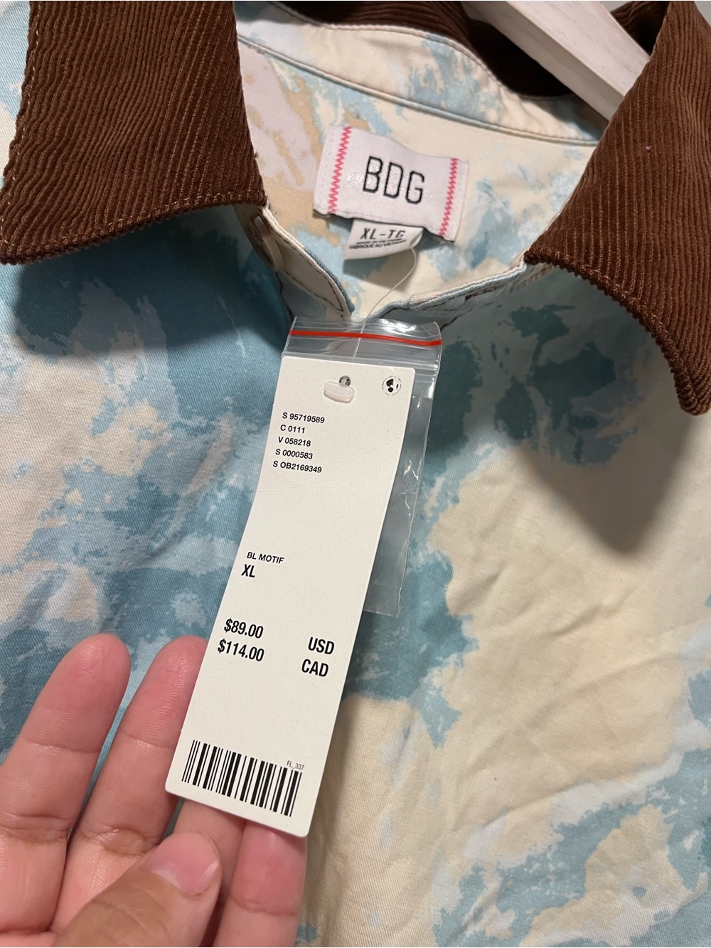 NWT Urban Outfitters BDG Dru Printed Twill Chore Shacket Wild Horses XL - Picture 5 of 9
